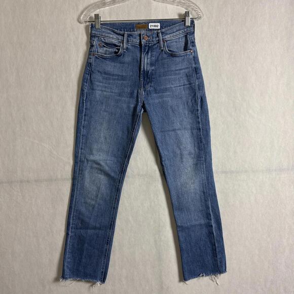 Mother Denim Women's Size 28 Mid-Rise Dazzler Ankle Fray Jeans - Picture 1 of 15